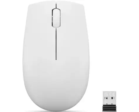 Lenovo 300 Wireless svetlo šedá / Bezdrôtová myš / 1000 DPI / 2.4GHz USB-A dongle / 1x AA