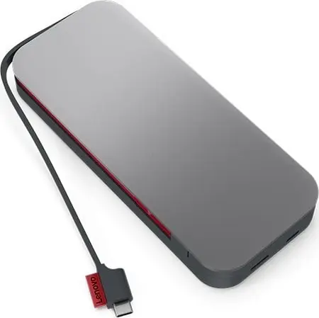 Lenovo Go USB-C Laptop Power Bank 20000 mAh sivá / 65W / USB-C / USB-A / PD 3.0