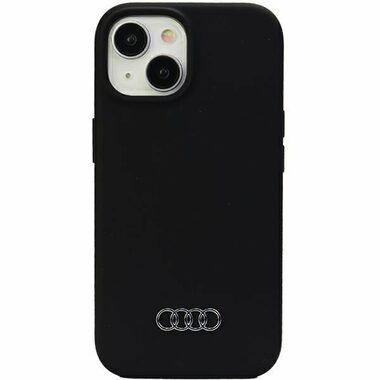 Audi Silicone Zadný Kryt pre Apple iPhone 15 PLUS čierna