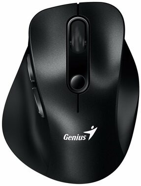 Genius Ergo 9000S čierna / Bezdrôtová myš / 2400 DPI / 2.4 GHz USB-A dongle / Bluetooth / 1x AAA