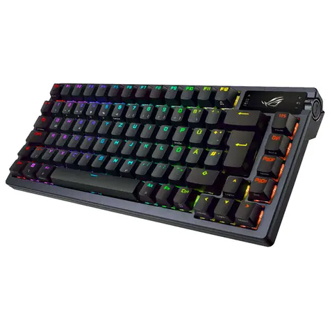 Asus ROG Azoth čierna / Bezdrôtová herná klávesnica / mechanická / ROX NX RED / RGB / BT / USB / DE Layout