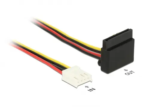 DeLock Kábel Power Floppy 4pin (F) - SATA 15pin (F) 30cm