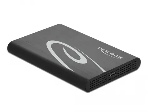 DeLock Externé puzdro pre HDD/SSD SATA 2.5" - USB 3.1 Gen 2 čierna