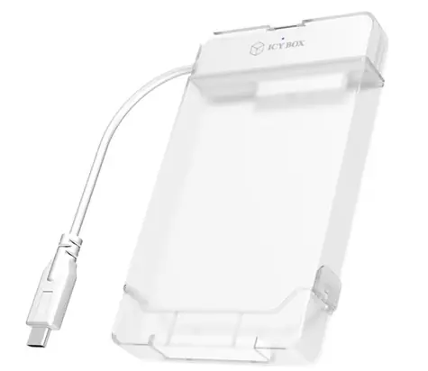 Ice Box IB-AC703-C biela / Externé puzdro pre 2.5" SSD / USB 3.2 Gen 1