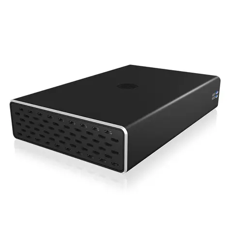 Icy Box IB-RD2253-C31 čierna / Externé puzdro pre 2x 2.5" SSD / USB 3.2 Gen 2