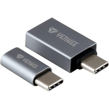YENKEE YTC 021 Sada redukcií USB-C (M) - USB-A 3.0 (F) + USB-C (M) - Micro-USB (F) 