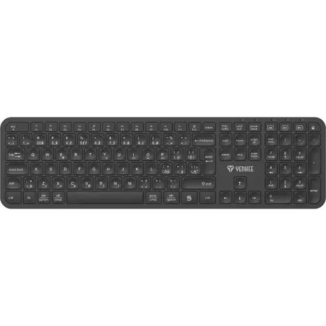YENKEE YKB 2050CS EGO čierna / Bezdrôtová klávesnica / Bluetooth / 2.4GHz / CZ Layout