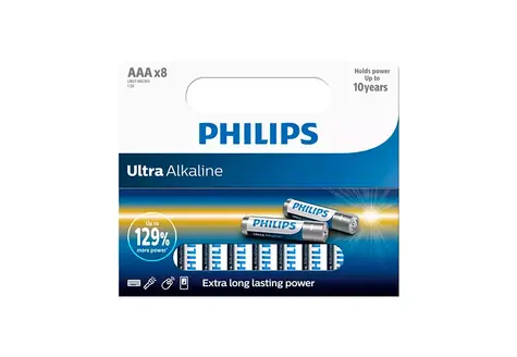 Philips batéria LR03E8B/10 Ultra Alkalická AAA - 8ks
