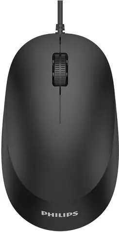 Philips SPK7207 čierna / Drôtová myš / optická / 1600 DPI / 3 tlačidlá / USB 