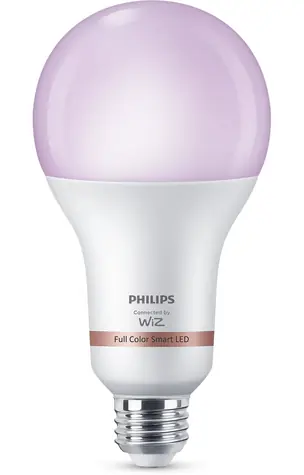 Philips SMART A80 E27 18.5 W biela / múdra LED žiarovka / RGBW / 2452 lm / 2200 - 6500 k / stmievateľná 