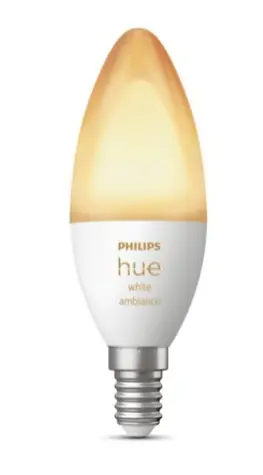 Philips Hue LED žiarovka E14 5.2W biela / múdra LED žiarovka / 470 lm / 2200 - 6500 k / stmievateľná