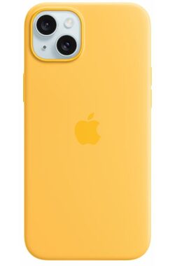 Apple Silikónový kryt s MagSafe pre iPhone 15 PLUS lúčovo žltá