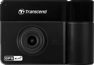Transcend DrivePro 550B čierna / Duálna autokamera / FullHD / 64GB microSDXC / GPS / WiFi / IR 