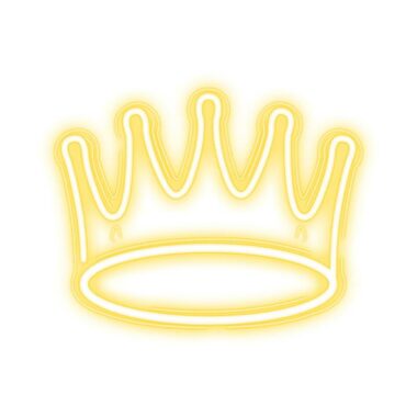 Forever Dekoratívne plexi LED Neon Koruna / Teplá biela