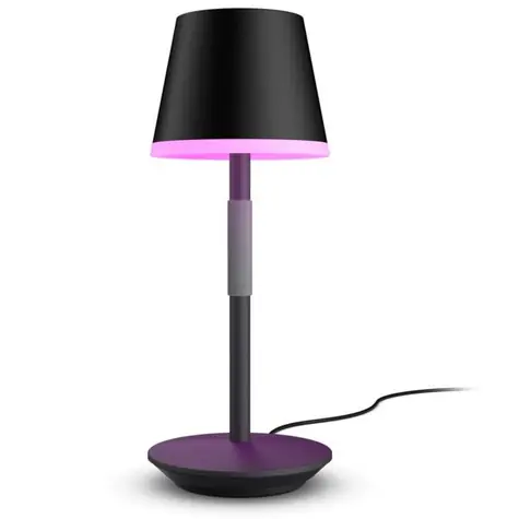 Philips Hue Go portable čierna / stolná lampa / RGBW / 6500 k / 6.2W / stmievateľná