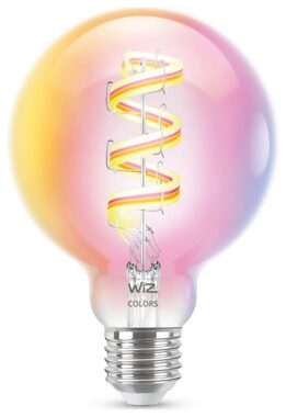 Philips WiZ Colors G95 E27 6.3W / Múdra farebná žiarovka / 470 lm / 2200-6500 k / stmievateľná