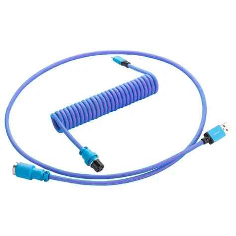 CableMod PRO Coiled Keyboard Cable USB-C - USB-A 1.5m Galaxy Blue / Kábel pre klávesnicu