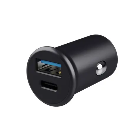 Trust Fast 38W PD čierna / Nabíjačka do auta / 38W / 1x USB-A / 1x USB-C