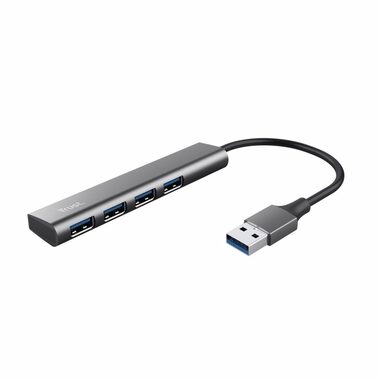 Trust Halyx USB-A sivá / USB hub / 4X USB 3.2 Gen 1