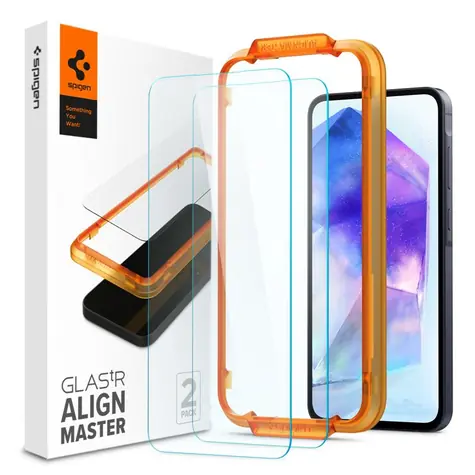 Spigen Glass tR AlignMaster 2 Pack ochranné sklo pre Samsung Galaxy A55 2ks 