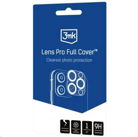 3mk Lens Pro Full Cover tvrdené sklo ochrana kamery pre Apple iPhone 12 Pro Max