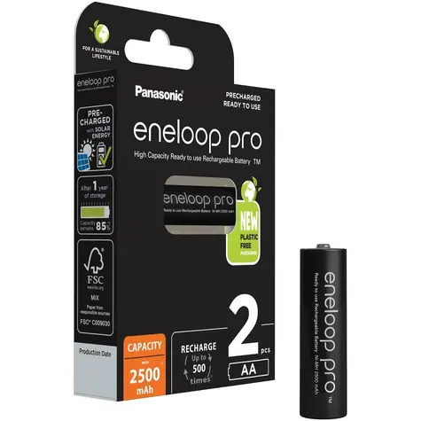 Panasonic Eneloop Pro AA ceruzkový akumulátor 2500 mAh nabíjací / 2 ks v balení
