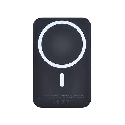 Solight powerbanka 5000mAh čierna / MagSafe kompatibilný / bezdrôtové nabíjanie / USB-C
