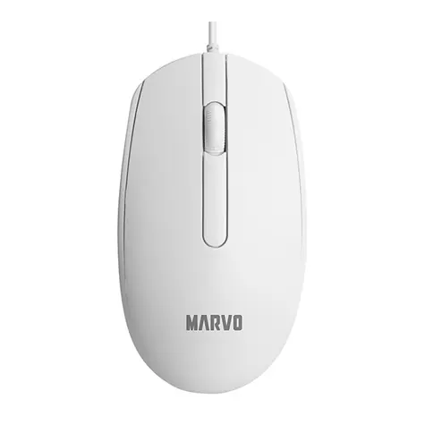 Marvo MS003 biela / Myš / optická / 1000 DPI / 3 tlačidlá / USB-A / 1.25m 