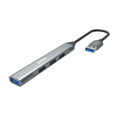 Marvo UH-ATC01 strieborná / USB hub / 1x USB-A 3.0 / 3x USB-A 2.0