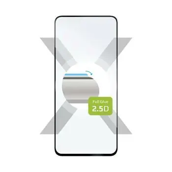 FIXED Full-Cover Ochranné tvrdené sklo pre Motorola Moto G04/G24 čierna / lepenie cez celý displej 
