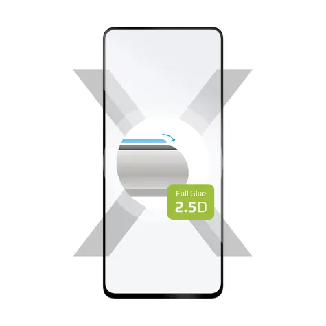 FIXED Full-Cover Ochranné tvrdené sklo pre Huawei Nova 12i čierna / lepenie cez celý displej 