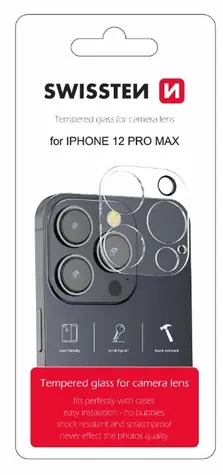 Swissten ochranné sklo na šošovku fotoaparátu pre Apple iPhone 12 Pro Max