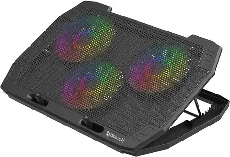 Redragon GCP511 Ingrid čierna / chladiaca podložka pod laptop / 3x 120 mm / až 17" / USB