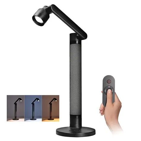 Solight W067 stolná lampička čierna / stmievateľná / 10W / 600lm / 3000-6000K / RGB / 13 svetelných módov