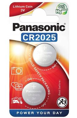 Panasonic Lítiová batéria CR2025 3V 2ks/blister
