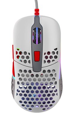 XTRFY M42 RGB retro / herná myš / optická / 16000DPI / 6 tlačidiel / RGB / 2 veľkosti / USB / 1.8m
