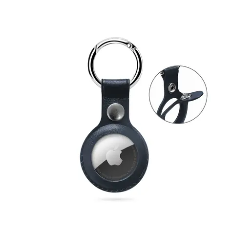 Epico Leather Case Kožené púzdro pre Apple AirTag modrá