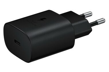 Samsung Napájací adaptér s rýchlonabíjaním (25W) bez kábla čierna - krabička / USB-C / 3A 
