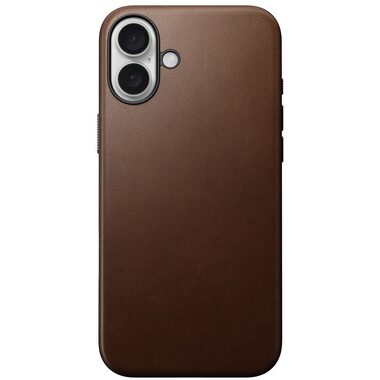 Nomad Modern Leather Case Kožený kryt pre Apple iPhone 16 PLUS hnedá