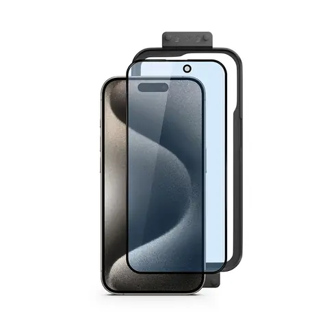 Epico 3D+ Glass Blue Light Protection Ochranné sklo pre Apple iPhone 15 Pro Max / s inštalačným rámčekom