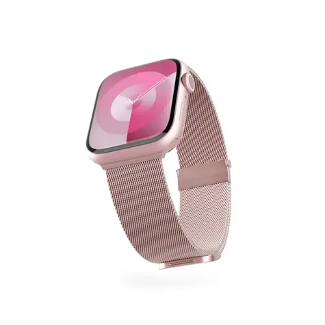 Epico Milanese+ Strap remienok pre Apple Watch 38/40/41mm ružovo zlatá