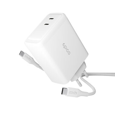 Epico GaN USB-C nabíjačka 100W biela / kábel USB-C 2m