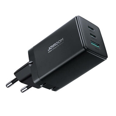 Joyroom TCG01 čierna / Nabíjací adaptér / 65W / kábel USB-C / 1x USB-A / 2x USB-C / 3 A 