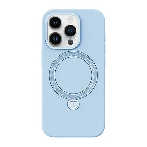 Joyroom PN-14L4 Case Dancing Circle ochranný kryt s MagSafe pre Apple iPhone 14 Pro Max modrá 