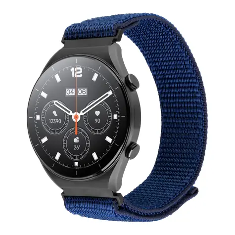 FIXED Nylonový remienok Nylon Sporty Strap s Quick Release 22mm pre smartwatch tmavomodrý