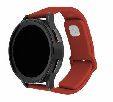 FIXED Set silikónových remienkov Silicone Sporty Strap s Quick Release 20mm pre smartwatch červený