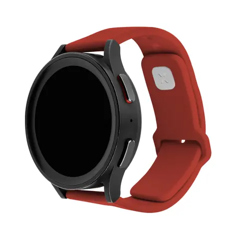 FIXED Set silikónových remienkov Silicone Sporty Strap s Quick Release 20mm pre smartwatch červený
