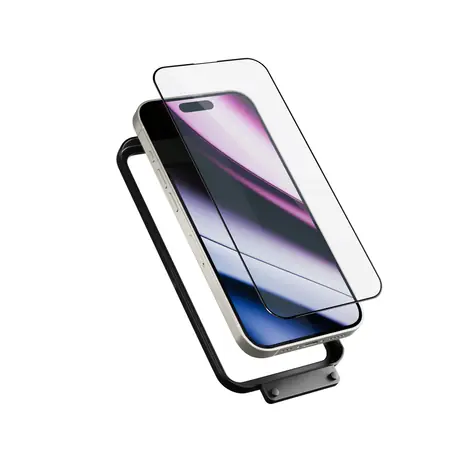 Epico ImpactBuffer Glass 3D Ochranné sklo pre Apple iPhone 16 PLUS /s inštalačným rámčekom