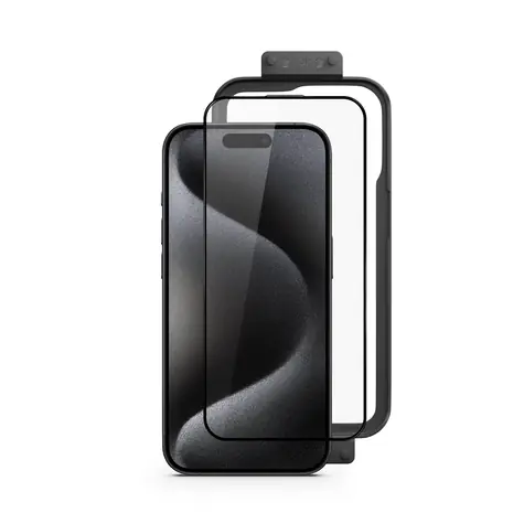 Epico UNUM Sapphire Shield 3D Ochranné sklo pre Apple iPhone 16 Pro/s inštalačným rámčekom