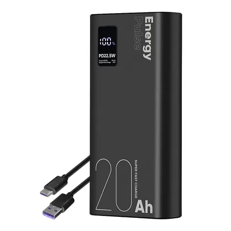 Obal:Me EnergyPulse Powerbanka 20000mAh 22.5W čierna